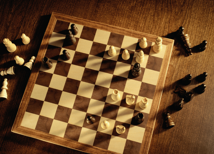 Handcrafted chess set